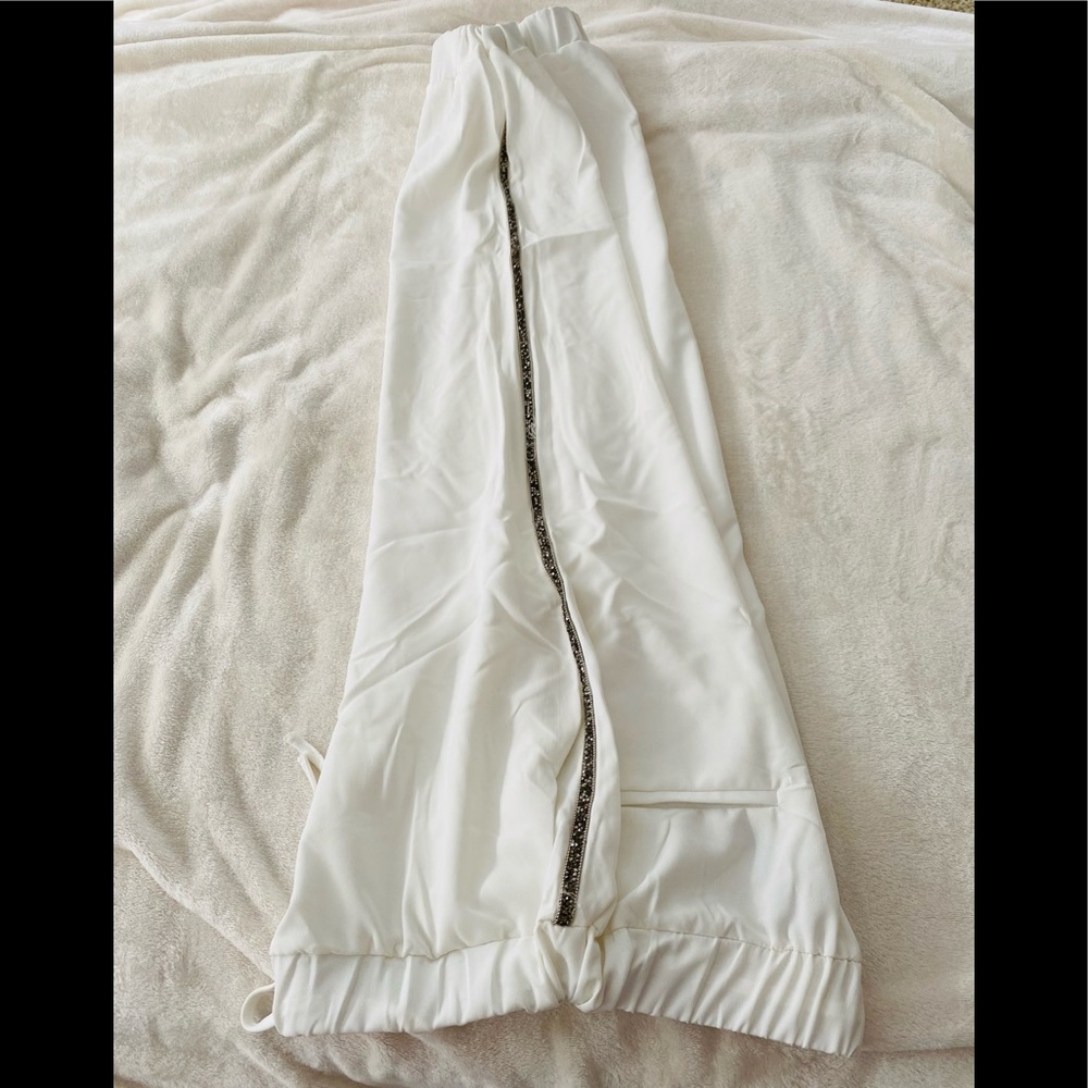 TEA n Cup white drawstring pants